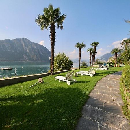 Luganersee, Pool, Strand, Parkplatz, Suite Bissone Exterior photo